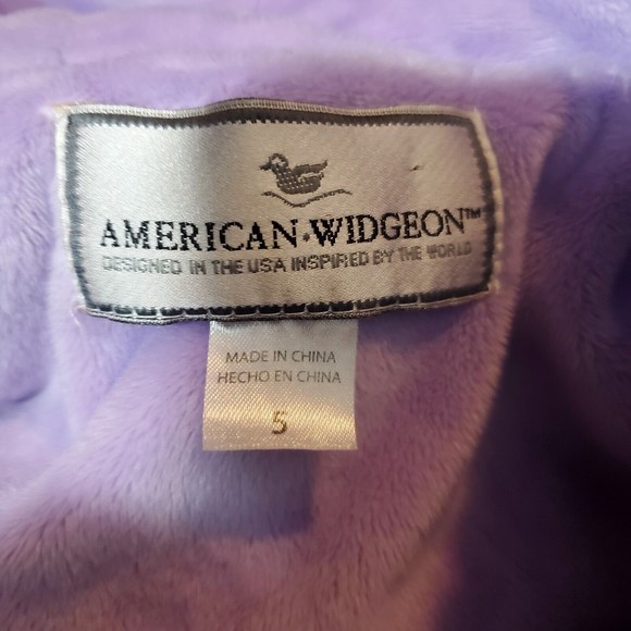 American widgeon Kid's Faux fur purple coat size 5 - Picture 7 of 8